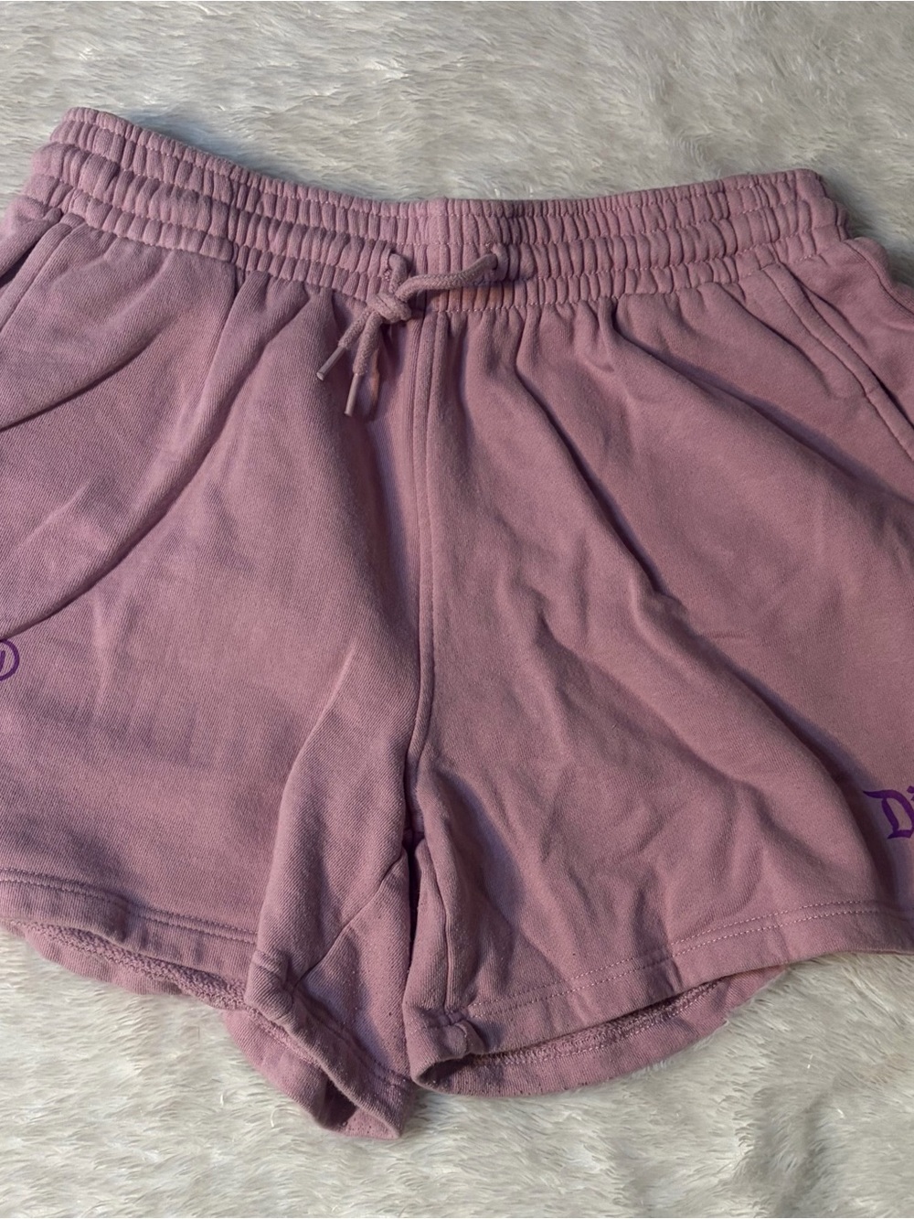 Disneyland Mauve drawstring shorts